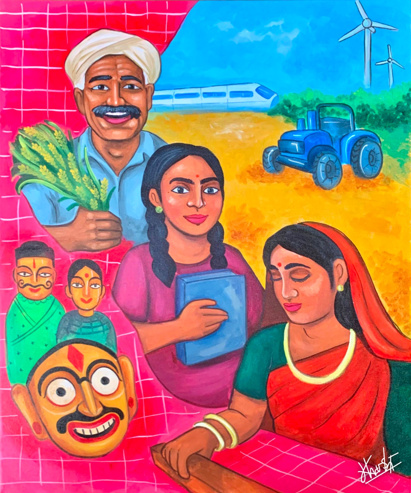 Roots and Wings Artwork by Khushi Chodankar