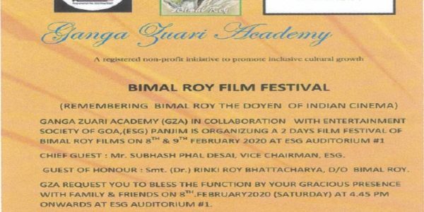 Bimal Roy Film Festival held on 8 &9 Feb 2020